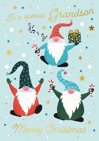 Grandson Christmas Card By The Art File - Vibrant Home