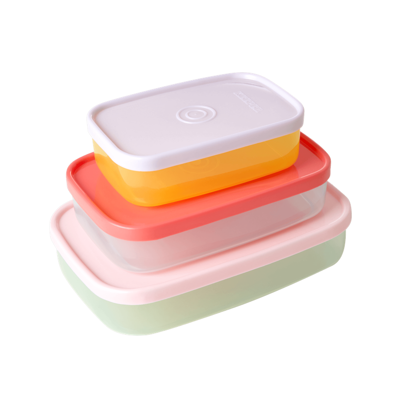 Rectangular Rice Box Set of 3 Rectangular Food Storage Boxes Rice DK - Vibrant Home