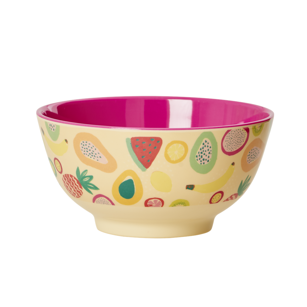 Colourful Tutti Frutti Print Melamine Bowl By Rice DK - Vibrant Home