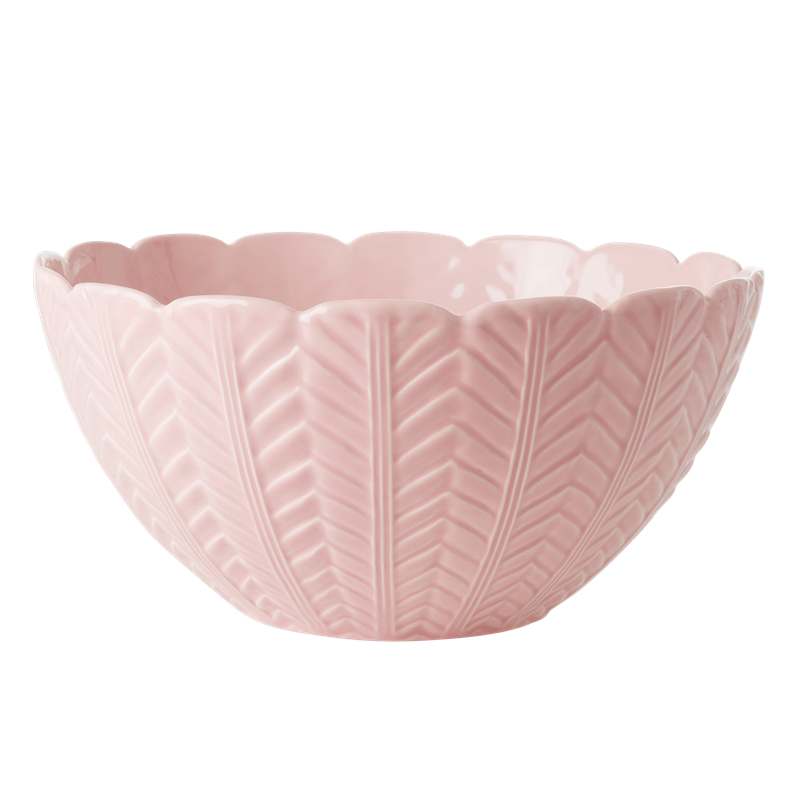 Pink Ceramic Salad Bowl or Serving Bowl Rice DK Vibrant Home