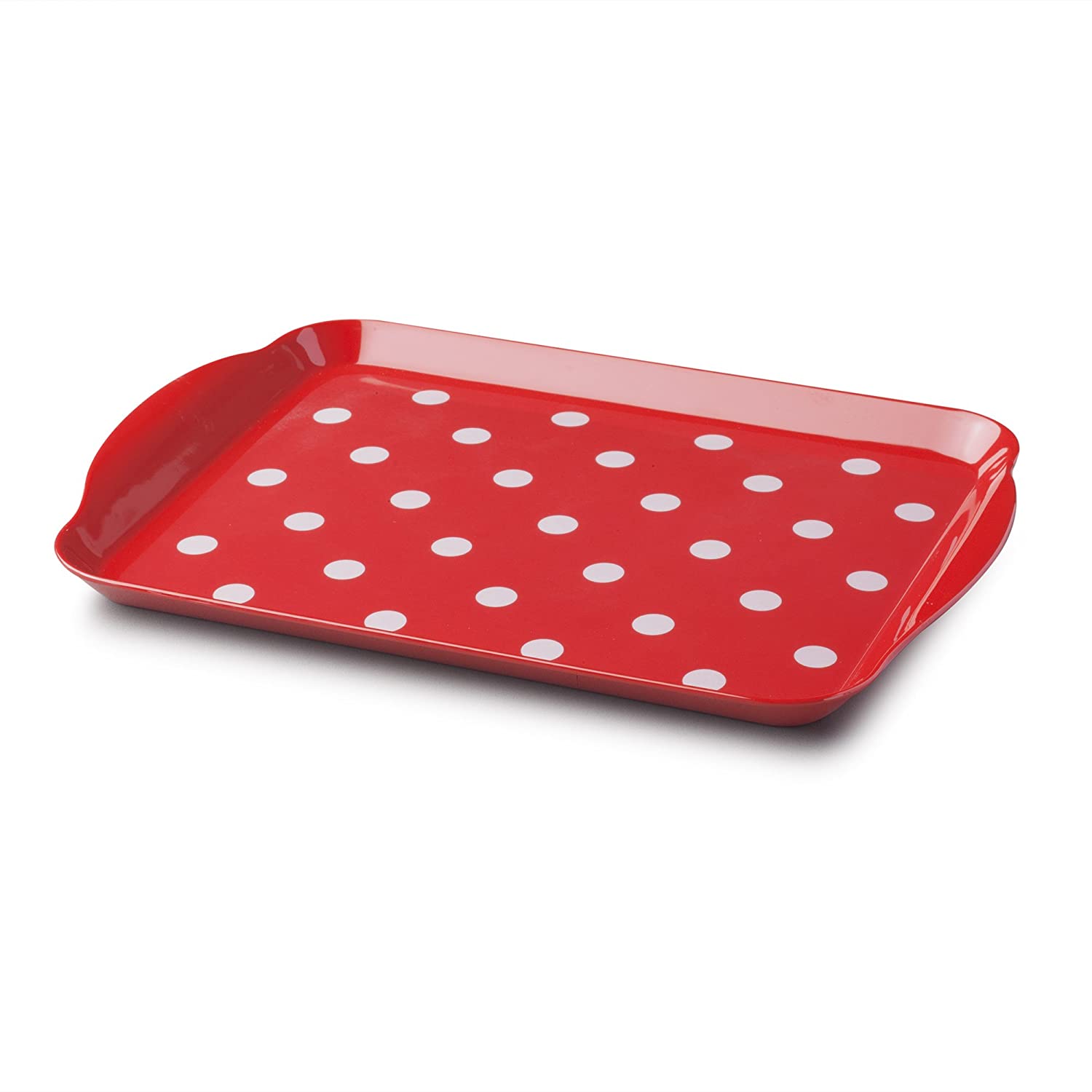 Small Dot Print Melamine Tray By CKS Zeal Vibrant Home