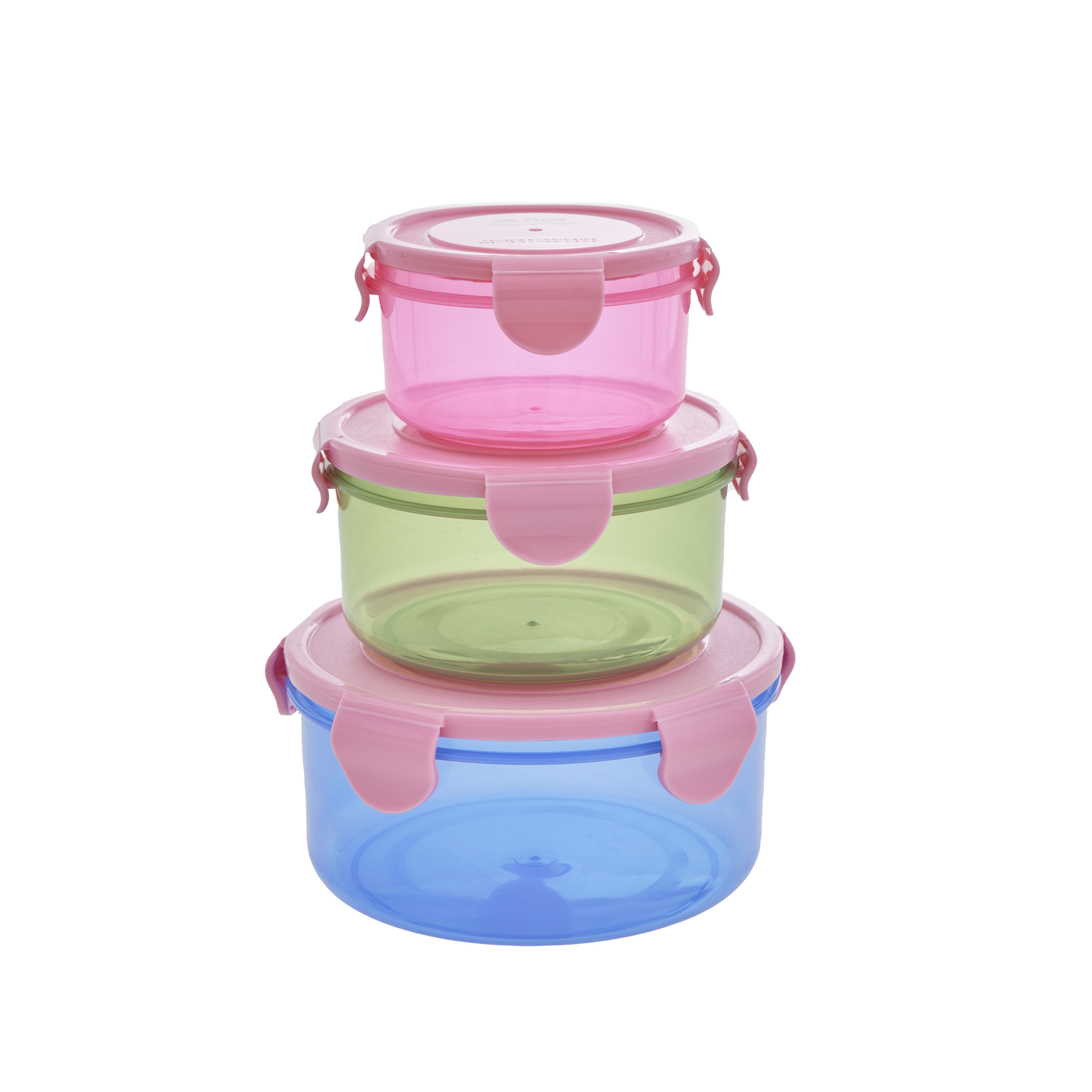 Set of 3 Round Food Storage Boxes By Rice Vibrant Home