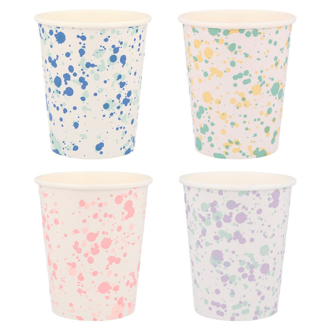 Speckled Print Paper Cups Set of 8 Meri Meri Vibrant Home