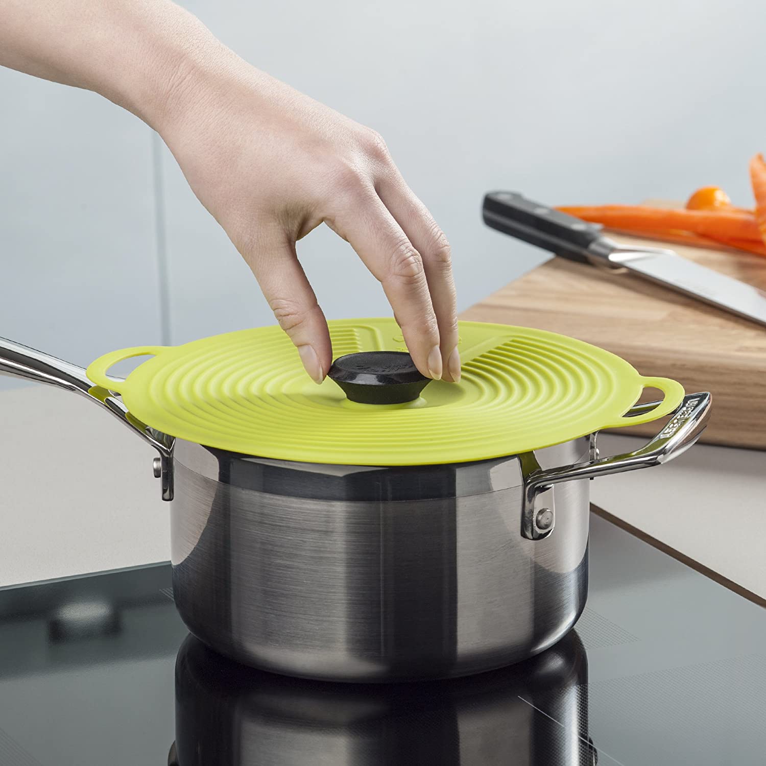 Silicone Bowl & Pan Self Sealing Lid By CKS Zeal Vibrant Home