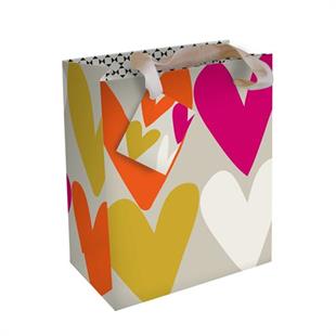 Summer Heart Print Gift Bag By Caroline Gardner - Vibrant Home