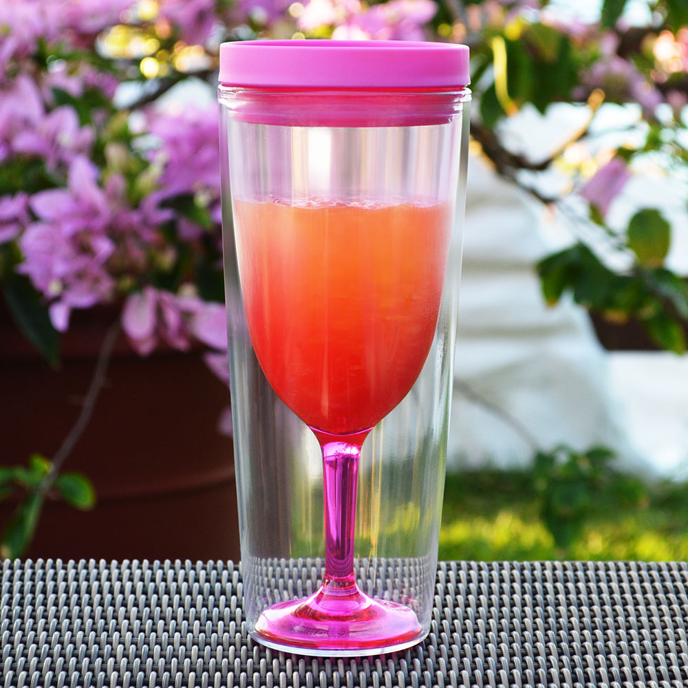 Wine Traveller Outdoor Portable Wine Glass Colourful Tint Vibrant Home