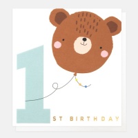 1st Birthday Card for a Boy by Caroline Gardner
