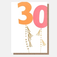 30th Birthday Girl Card By Caroline Gardner