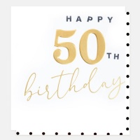 50th Birthday Card By Caroline Gardner