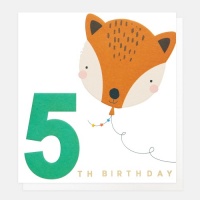 5th Birthday Card by Caroline Gardner