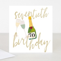 70th Birthday Card By Caroline Gardner