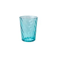 Mint Blue Twisted Swirl Acrylic Tumbler Rice DK