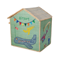 Airport Large Raffia Toy Storage Basket Rice DK