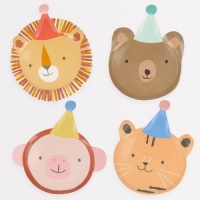 Animal Parade Set of 8 Paper Plates By Meri Meri