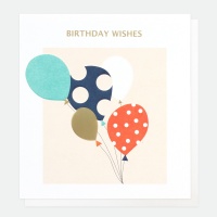 Balloons Birthday Wishes Card By Caroline Gardner