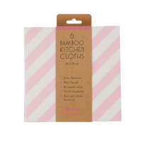 Striped Print Bamboo Kitchen Cleaning Cloths By Rice