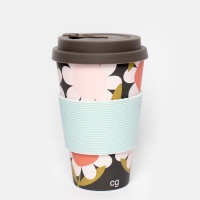 Big Flower Print Reusable Cup By Caroline Gardner