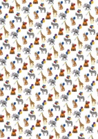 Birthday Animal Print Wrapping Paper
