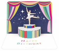 Ballerina 3D Birthday Card by FORM