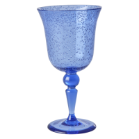 Blue Bubble Design Acrylic Wine Glass By Rice