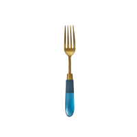 Blue Fork Brass Look Resin Handle By Rice