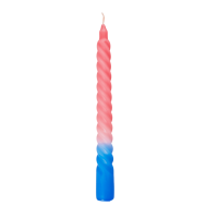 Blue & Pink Twisted Candle By Rice DK