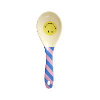 Striped Smile Print Melamine Salad Spoon By Rice DK