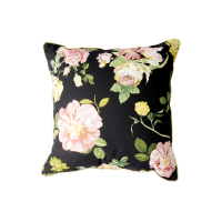 Dark Rose Print Small Cushion Rice DK