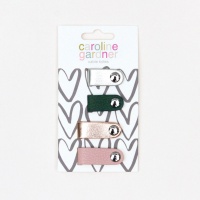 Cable Tidies Set of 4 Green, Pink, Silver, Gold, By Caroline Gardner