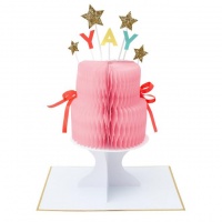 Birthday Cake Stand Up Card By Meri Meri