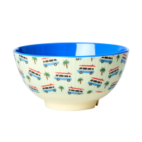 Camper Van Print Melamine Bowl Rice DK