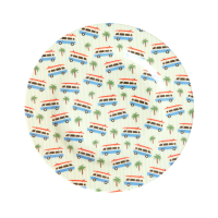 Camper Van Print Melamine Lunch Plate by Rice DK