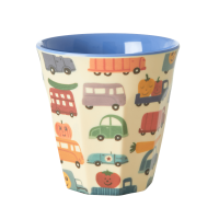 Happy Car Print Melamine Cup By Rice DK