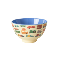 Happy Car Print Small Melamine Bowl Rice DK