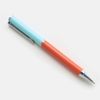 Caroline Gardner Blue & Coral Ball Point Pen Boxed