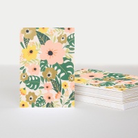 Tropical Flowers Note Cards Pack of 10 By Caroline Gardner