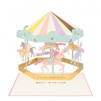 Carousel Stand Up Card By Meri Meri
