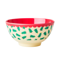 Christmas Tree Print Melamine Bowl By Rice DK