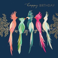Cockatoos Happy Birthday Card By Sara Miller London