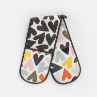 Heart Print Double Oven Glove Caroline Gardner