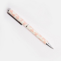 Caroline Gardner Coral Hearts Print Ball Point Pen Boxed