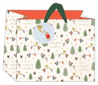 Cosy Christmas Print Landscape Gift Bag By The Art File