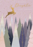 Wonderful Daughter Happy Christmas Card Sara Miller London