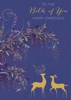 To The Both Of You Christmas Card By Sara Miller