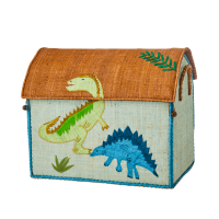 Dinosaur Raffia Toy Storage Medium Basket Rice DK