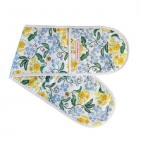 Forget Me Not & Yellow Primrose Print Double Oven Glove Emma Bridgewater