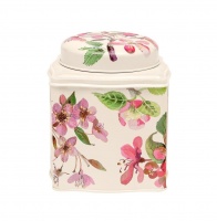 Pink Blossom Print Dome Lid Tin Emma Bridgewater