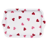 Pink Hearts Print Small Tin Tray Emma Bridgewater