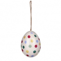 Colourful Dot Print Small Egg Shaped Tin By Emma Bridgewater