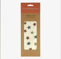 Red, Green, Gold Star Print Tissue Paper Emma Bridgewater